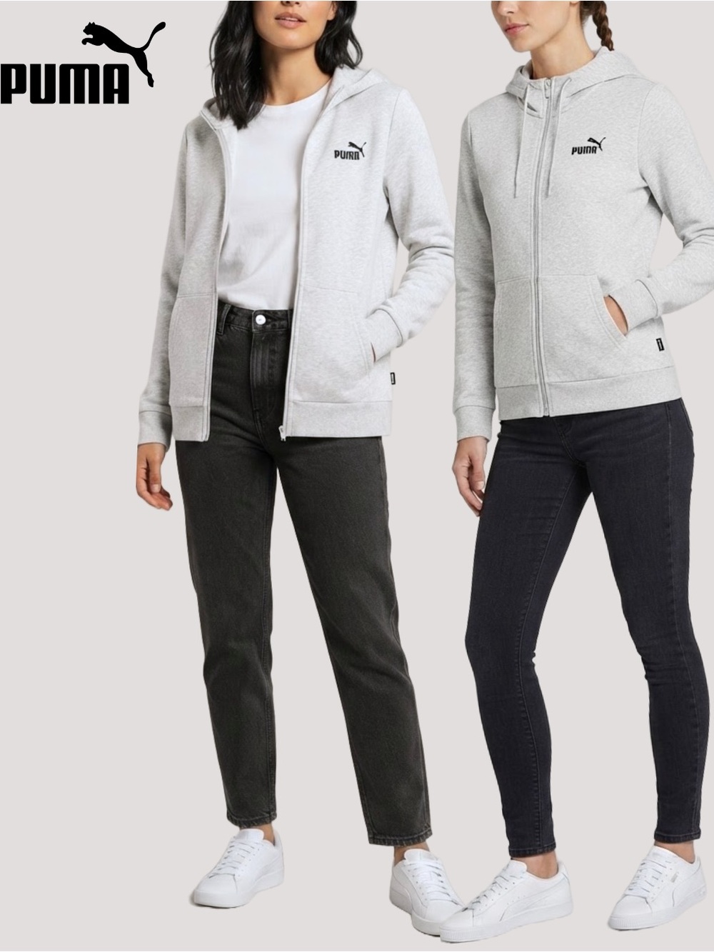 Hoodie • Like New
PUMA• Women’s Essentials Full-Zip Light Gray Heather Hoodie